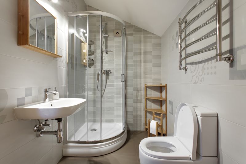 Contemporary Shower with Built-in Niche